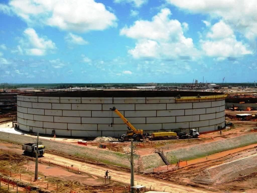 Tanque de 10.000 m³ para etanol